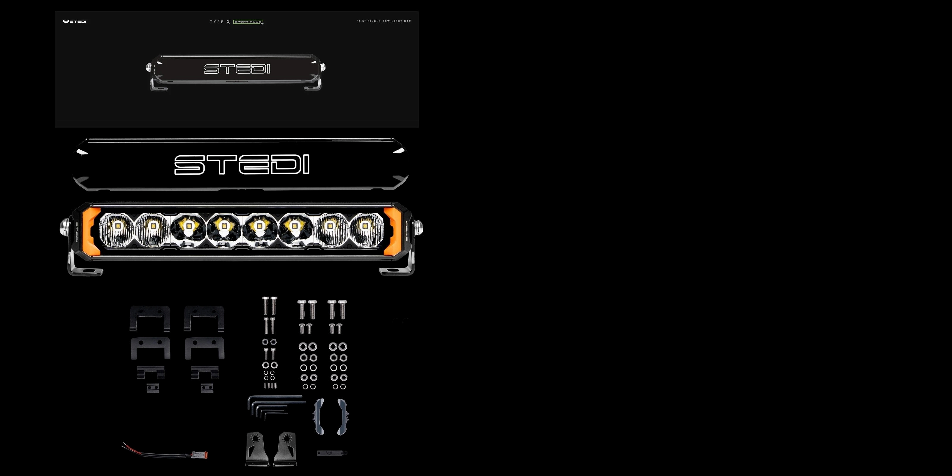 STEDI Sport Plus Single Row 11.5 inch 8 LED Light Bar